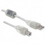 DeLOCK Cable USB 2.0 A-B - 0.5m cavo USB 0,5 m USB A USB B Grigio (82057)