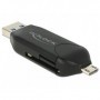DeLOCK 91734 lettore di schede USB/Micro-USB Nero (91734)