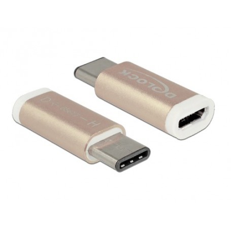 DeLOCK 65677 adattatore per inversione del genere dei cavi USB 2.0-C USB 2.0 Micro-B Rame (65677)