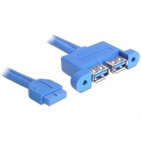 DeLOCK 82941 cavo USB 0,45 m USB 3.2 Gen 1 (3.1 Gen 1) Blu (82941)
