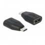 DeLOCK 66528 adattatore per inversione del genere dei cavi USB Type-C USB tipo A Nero (66528)
