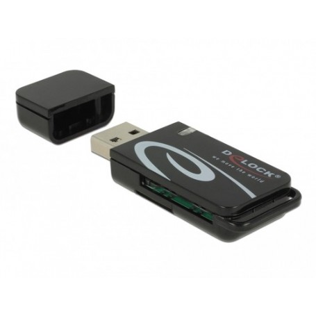 DeLOCK 91602 lettore di schede USB 2.0 Nero (91602)