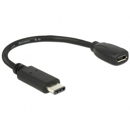 DeLOCK 65578 cavo USB 0,15 m USB 2.0 USB C Micro-USB B Nero (65578)