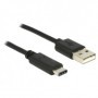 DeLOCK 83600 cavo USB 1 m USB 2.0 USB C USB A Nero (83600)