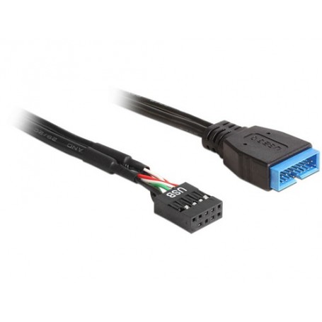 DeLOCK 83776 cavo USB 0,45 m USB 3.0 USB 2.0 Nero (83776)