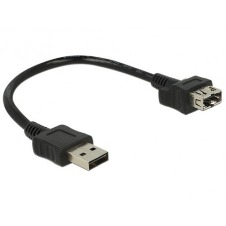 DeLOCK 0.2m 2xUSB2.0-A cavo USB 0,2 m USB 2.0 USB A Nero (83662)