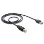 DeLOCK 1m USB 2.0 A - B m/m cavo USB USB A USB B Nero (83358)