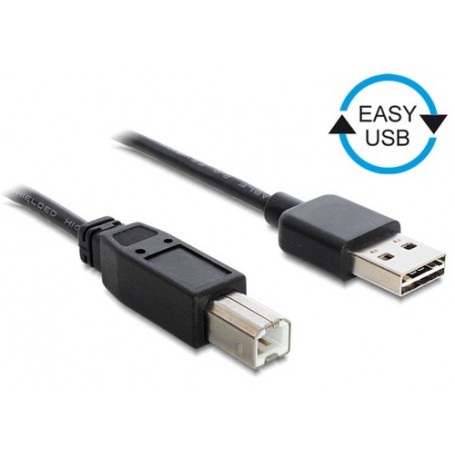 DeLOCK 2m USB 2.0 A - B m/m cavo USB USB A USB B Nero (83359)