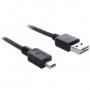 DeLOCK 1m USB 2.0 A - mini USB m/m cavo USB USB A Mini-USB A Nero (83362)