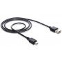 DeLOCK 1m USB 2.0 A - mini USB m/m cavo USB USB A Mini-USB A Nero (83362)