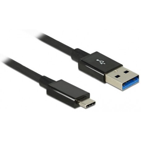 DeLOCK 1m USB 3.1 Gen 2 Type-C/Type-A cavo USB USB 3.2 Gen 2 (3.1 Gen 2) USB A USB C Nero (83983)