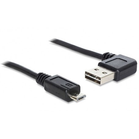 DeLOCK 2m USB 2.0 A - micro-B m/m cavo USB USB A Micro-USB B Nero (83383)