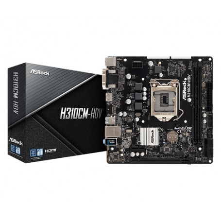 Asrock H310CM-HDV Intel® H310 LGA 1151 (Presa H4) micro ATX (90-MXB8J0-A0UAYZ)