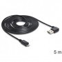 DeLOCK USB 2.0 5m cavo USB USB A Micro-USB B Nero (83385)