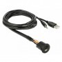 DeLOCK 85718 cavo USB 1,5 m USB Type-A + 3.5 mm 4 pin Nero (85718)