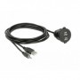 DeLOCK 85719 cavo USB 2 m USB Type-A + 3.5 mm 4 pin Nero (85719)