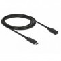 DeLOCK SuperSpeed USB cavo USB 2 m USB 3.2 Gen 1 (3.1 Gen 1) USB C Nero (85542)