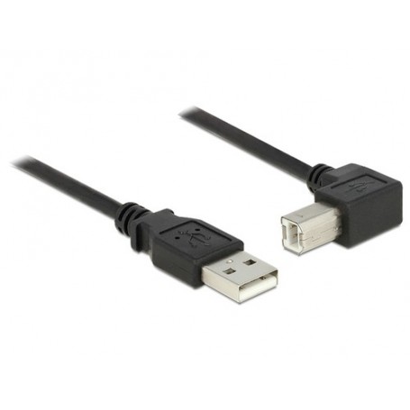 DeLOCK 0.5m, USB 2.0-A / USB 2.0-B cavo USB 0,5 m USB A USB B Nero (84809)