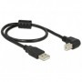DeLOCK 0.5m, USB 2.0-A / USB 2.0-B cavo USB 0,5 m USB A USB B Nero (84809)