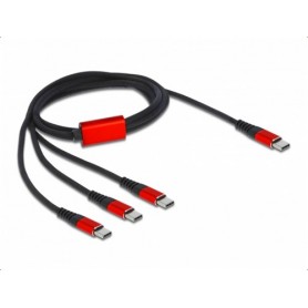 DeLOCK 86713 cavo USB 1 m USB 2.0 USB C Nero, Rosso (86713)