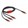 DeLOCK 86713 cavo USB 1 m USB 2.0 USB C Nero, Rosso (86713)