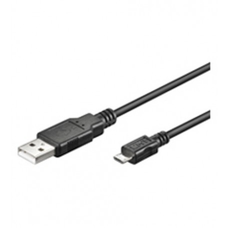 Goobay USB micro-B 180, 1.8m cavo USB 1,8 m Micro-USB B USB A Nero (93181)