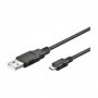 Goobay USB micro-B 180, 1.8m cavo USB 1,8 m Micro-USB B USB A Nero (93181)