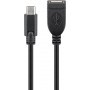 Goobay 55470 cavo USB 0,2 m USB 2.0 USB C USB A Nero (55470)