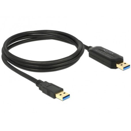 DeLOCK 1.5m, USB 3.0-A - USB 3.0-A cavo USB 1,5 m USB 3.2 Gen 1 (3.1 Gen 1) USB A Nero (83647)