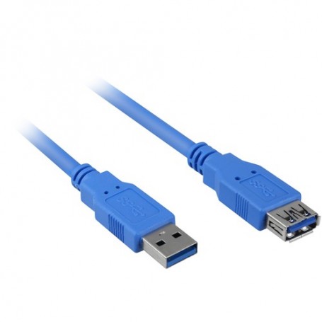 Sharkoon USB 3.0 MF cavo USB 1 m Blu (4044951010875)