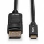 Lindy 43307 cavo e adattatore video 10 m USB tipo-C DisplayPort Nero (43307)