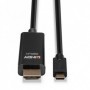 Lindy 43317 cavo e adattatore video 10 m USB tipo-C HDMI tipo A (Standard) Nero (43317)