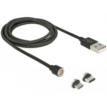 DeLOCK 85723 cavo USB 1,1 m USB 2.0 USB A USB C/Micro-USB B Nero (85723)