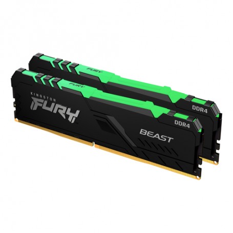 Kingston Technology FURY Beast RGB memoria 32 GB 2 x 16 GB DDR4 3600 MHz (KF436C18BBAK2/32)