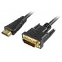 Sharkoon 2m, HDMI/DVI-D Nero (4044951015214)
