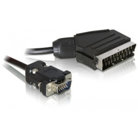 DeLOCK 65028 cavo e adattatore video 2 m SCART (21-pin) VGA (D-Sub) Nero (65028)