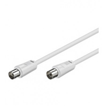 Goobay Coaxial cable, 2.5m cavo coassiale 2,5 m Bianco (11511)