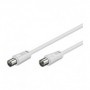 Goobay Coaxial cable, 2.5m cavo coassiale 2,5 m Bianco (11511)