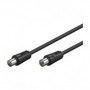 Goobay AK 500 B 5.0m cavo coassiale 5 m Nero (11723)