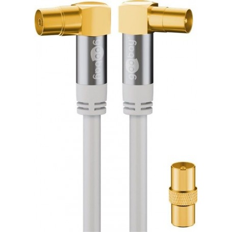 Wentronic 70420 cavo coassiale 3 m Bianco (70420)