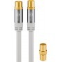 Wentronic 70325 cavo coassiale 10 m Bianco (70325)