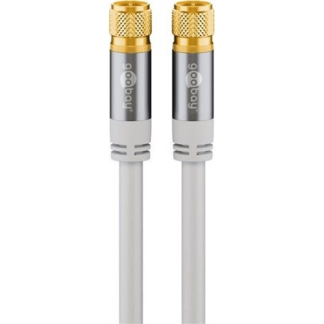 Wentronic 70600 cavo coassiale 2 m F Bianco (70600)