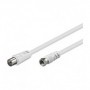Goobay AKFC 150 1.5m cavo coassiale 1,5 m F Bianco (11829)