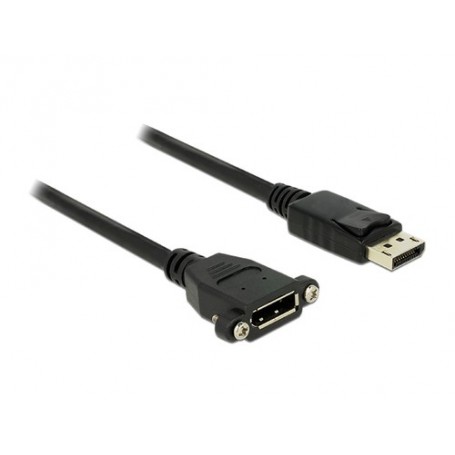 DeLOCK 1m M-F DisplayPort Nero (85114)