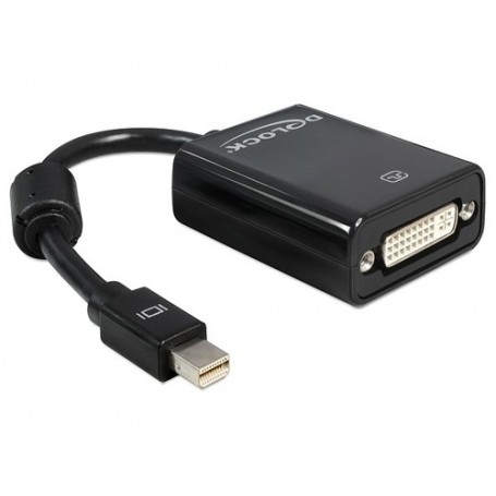 DeLOCK Adapter mini Displayport 0,18 m mini Displayport 20-pin M DVI-I 24+5 FM Nero (65098)