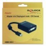 DeLOCK Adapter mini Displayport 0,18 m mini Displayport 20-pin M DVI-I 24+5 FM Nero (65098)