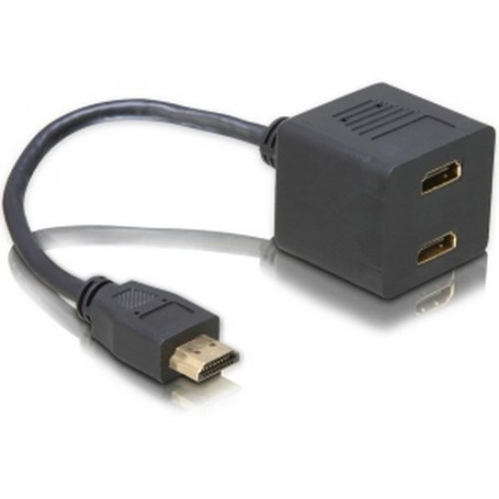 DeLOCK Adapter HDMI male to 2x HDMI female 0,2 m HDMI M 2 x HDMI F (65056)