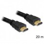 DeLOCK 20m, HDMI - HDMI cavo HDMI HDMI tipo A (Standard) Nero (83452)