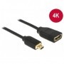 DeLOCK 0.2m, HDMI-A/HDMI Micro-D cavo HDMI 0,2 m HDMI tipo D (Micro) HDMI tipo A (Standard) Nero (65687)