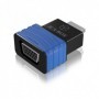 ICY BOX HDMI - VGA, M/F Nero, Blu (70544)